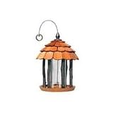 WOOD GAZEBO FEEDER, Color: NATURAL (Catalog Category: Wild Bird:WILD BIRD FEEDERS)