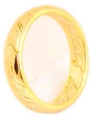 20mm 18 Karat Gold Plated The Lord of the Rings The One Ring Solid Pure Fine Copper with Platinum Collectible Memorabilia Wedding Band Engagement Promise Ring Size 10+ LOTR Hobbit 100% Precious Metals The Fellowship of the Ring The Two Towers The Return of the King Trilogy Wholesale J. R. R. Tolkien Frodo Baggins Samwise Gamgee Smeagol Gollum Aragorn Arwen Gandalf Legolas Bilbo Gimli Merry Pippin Sauron Saruman Elrond Galadriel Celeborn