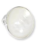Boma Large Round Mother of Pearl Ring - Size 6-9