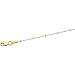 14K Two-Tone Gold 0.75mm Snake with Beads Chain - 16 and 18