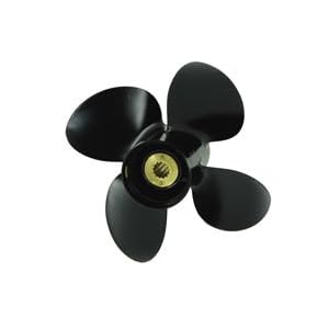 2113-093-09-4 Blade Aluminum Boat Propeller 9 Pitch For Evinrude Johnson 9.25 Dia by