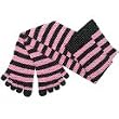Cotton Socks Knee High Feelmax Basic Toe Socks Black/Pink Stripe Ladies Shoe size 5 - 10