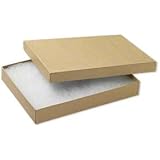 10 Pack 65 Size Large Kraft Cotton Filled Jewelry Boxes