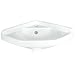 Elizabethan Classics ECETCBWH English Turn Corner Basin, White