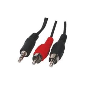 Bulk - CABLE-458/2.5 - C�ble Jack 3.5mm St�r�o Male vers 2 RCA Male