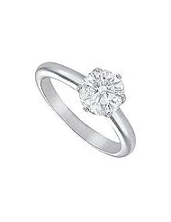 Diamond Solitaire Ring : Platinum â€" 2.00 CT Diamond