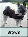 SNUGGLE FACTOR Designer Dog Coat Large 18-20" (Brown/Fleece)