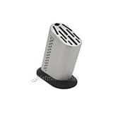 Global 11 Slot Stainless Steel Knife Block with Black Dots G-835-BD