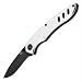 Mantis MT-1 Knife with Clear Anodized Aluminum Handle and Black Blade