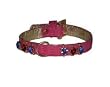 Soft Italian Leather "Raspberry Fields Forever" Swarovski Crystal Dog Collar (12") Soft Italian Leather "Raspberry Fields Forever" Swarovski Crystal Dog Collar (12")