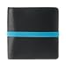 Marc By Marc Jacobs Pebble Leather Elastic Billfold Wallet Black Blue