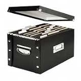 Snap N Store Letter File Box - Black