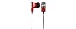 Pioneer SE-CL21M-J-E Earphone - Stereo Earbud - Binaural - Open - Mini-phone - Red
