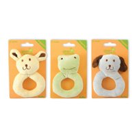 Rattle Cotton Velour Ring 1 Count