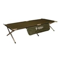 Deluxe Military Style Heavy-Duty King Size Aluminum Folding Cot (600 pound capacity)