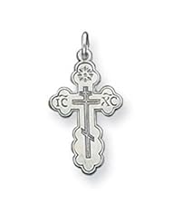 Sterling Silver Eastern Orthodox Cross Charm