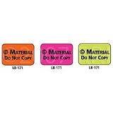 1x1.5 Warning Label 1000 Pk Orange (Copyrighted Material) LB-171-1000-LG