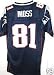 New England Patriots Randy Moss Jersey Blue Superbowl XLII Logo