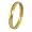 3MM Made in Italy Gold Plated Wedding Band in Sterling Silver in Size 5 (Available in Sizes 5 - 13)