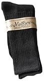 Maggie's Organics Cotton Crew Socks, Black (Pack of 3)