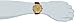 Lucien Piccard Men's 12011-YG-010 Monte Viso Chronograph Gold Tone Textured Dial Black Leather Band Watch