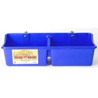 Miller Mfg Co 24" Divided Plastic Feedr Blue HFP24DBLUE