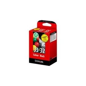 Lexmark No 32 And No 33 Ink Cartridge Black And Colour Combo-pack 15.6ml And 11.5ml