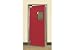 Tools & Hardware : 2'6' X 7'0' Single Panel Medium Duty Red Impact Door
