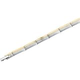 Gents Stainless Steel and 14K Yellow Gold Plated Bracelet