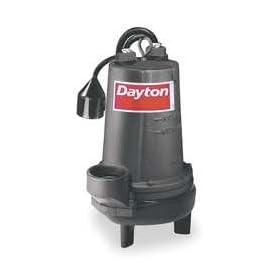 Dayton 4LE23 Pump, Sewage, 2 HP