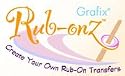 Grafix Clear Rub-onz 8-1/2-Inch by 11-Inch Inkjet-laser Film, 10-Pack