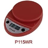 Escali Primo Digital Multifunctional Scale Warm Red Small Appliances Scales
