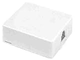 Belkin - Patch wall plate - RJ-11 (F) - white