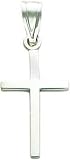 14K White Gold Cross Pendant