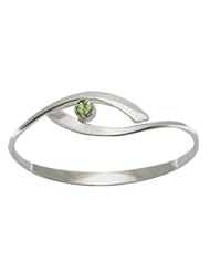 Ed Levin, Sensational Swing Bracelet, Sea Foam Topaz, .925 Sterling Silver & 14K Gold, Sizes S - L, Expandable