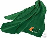 University of Miami Hurricanes UM Fleece Throw Blanket