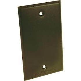 Do it Weatherproof Electrical Cover, BRZ OUTDOOR BLANK COVER