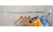 Extendable Tension Mounted Chrome Closet Rod (Chrome) (37-63