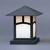 Arroyo Craftsman Evergreen 9,, Column Mount w/ 7,, Sub Base - EC-9 / EC-9PFGW-G - colo/EC-9