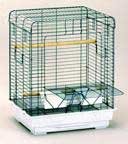 Bird cage, medium, ocean blue with granite base - 14x18x21