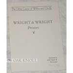 Wright & Wright, printers: The other career of Wilbur and Orville book cover
