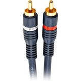 6' Python Gold Stereo Audio Cable 2 RCA to 2 RCA