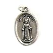 Saint Dymphna Oxidized Medal - MADE IN ITALY