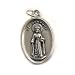 Saint Dymphna Oxidized Medal - MADE IN ITALY