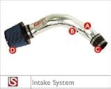 Acura Legend short ram air intake system for 91-98 Color:Silver