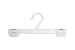 Kitchen & Housewares : 15 White Plastic Hangers with Strong Clips 25cms