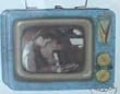 Elvis T.V. Tote Blue
