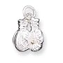 Sterling Silver Boxing Gloves Charm - JewelryWeb