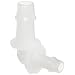 Value Plastics Elbow Reduce Connector , 500 Series Barbs, 3/4", 1/2"ID Tube, Polypropylene (Pack of 10)