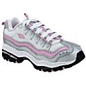 Girls' Skechers Energy 2 Regal - White/Silver/Pink